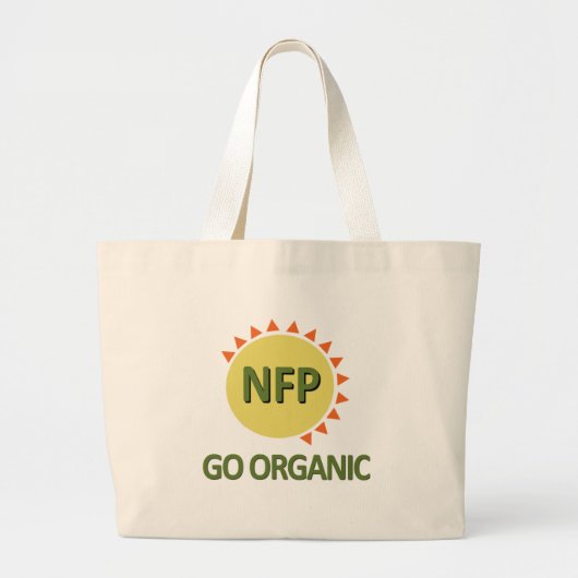 Go Organic, Practice NFP Grote Tote Bag (Voorkant)