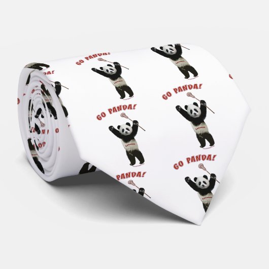 Go Panda Lacrosse Stropdas (Opgerold)
