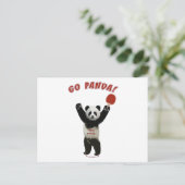Go Panda Ping Pong Briefkaart (Staand voorkant)