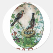 Go Papa Ronde Sticker (Voorkant)