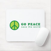 Go Peace (groen) Muismat (Met muis)
