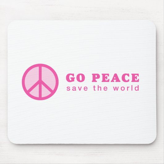 Go Peace (Roze) Muismat (Voorkant)