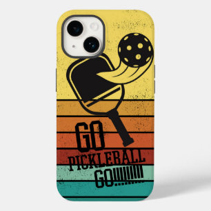 Go Pickleball Go - Energetische Pickleball liefheb Case-Mate iPhone 14 Hoesje
