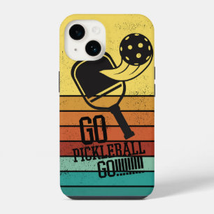 Go Pickleball Go - Energetische Pickleball liefheb iPhone 14 Hoesje