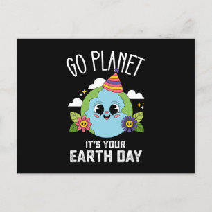 Go Planet Is Uw Aarde Dag Grappige Verjaardag Briefkaart