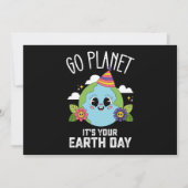 Go Planet Is Uw Aarde Dag Grappige Verjaardag Kaart (Voorkant)