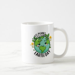 Go Planet is Your Earth Day 2025 Leraar Kinder Cut Koffiemok