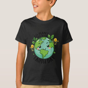 Go Planet is Your Earth Day 2025 Leraar Kinder Cut T-shirt