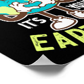 Go Planet is Your Earth Day Schattige voor Kawaii  Poster (Hoek)