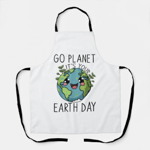 Go Planet is Your Earth Day Teacher Kinder Schatti Schort