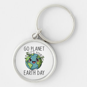 Go Planet is Your Earth Day Teacher Kinder Schatti Sleutelhanger