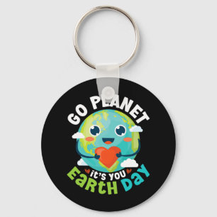 Go Planet is Your Earth Day Teacher voor Kinder vr Sleutelhanger