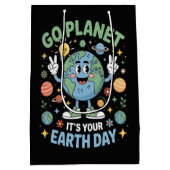 Go Planet Its Your Earth Day Medium Cadeauzakje (Achterkant)