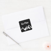 Go Play Vierkante Sticker (Envelop)