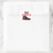Go-poorten Vierkante Sticker (Tas)
