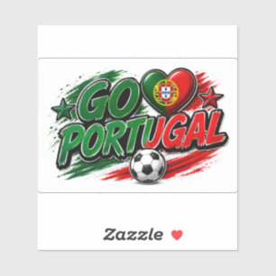 GO PORTUGAL Fan   Portugese trots voetbal Sticker