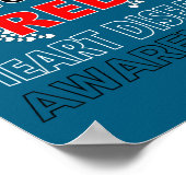 Go Red - American Heart Health Month Awareness In  Poster (Hoek)