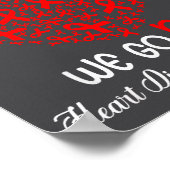 Go Red - American Heart Month Awareness In Februar Poster (Hoek)