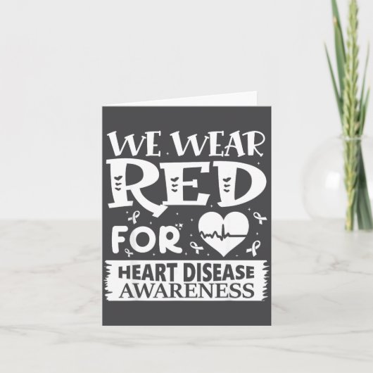 Go Red – Awareness For Us Heart Health Month In Fe Kaart (Voorkant)