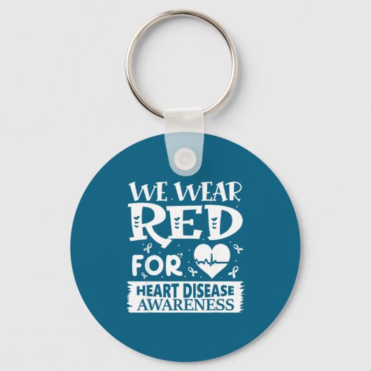 Go Red – Awareness For Us Heart Health Month In Fe Sleutelhanger (Voorkant)