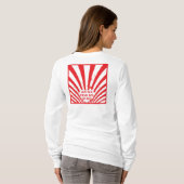 GO RED — CVD voorkomen T-shirt (Achterkant volledig)