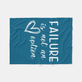 Go Red - Failure Is Not An Option  Fleece Deken (Voorkant (Horizontaal))