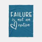 Go Red - Failure Is Not An Option  Fleece Deken (Voorkant)