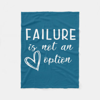 Go Red - Failure Is Not An Option  Fleece Deken