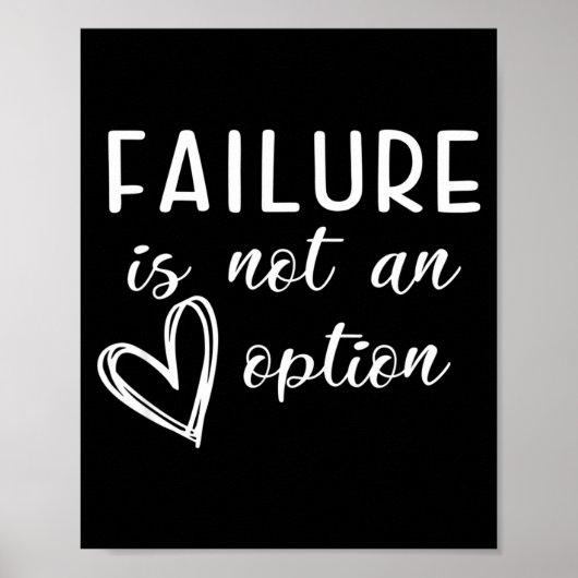 Go Red - Failure Is Not An Option  Poster (Voorkant)