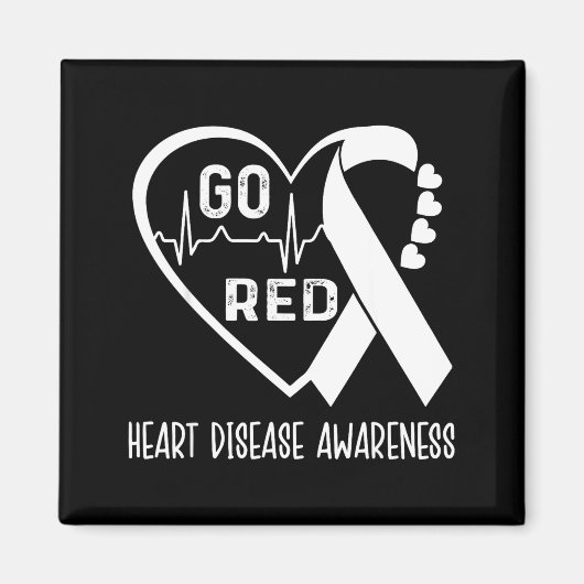 Go Red - February American Heart Health Month Awar Magneet (Voorkant)