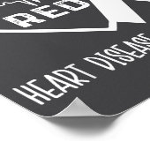 Go Red - February American Heart Health Month Awar Poster (Hoek)