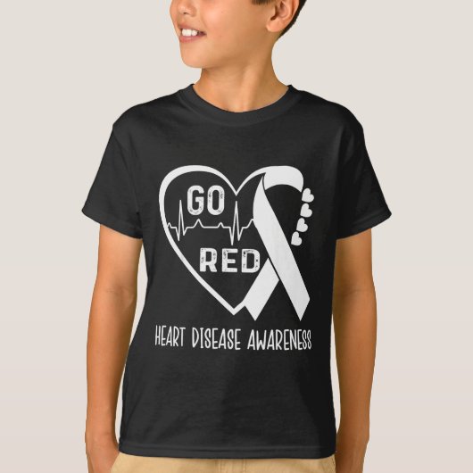 Go Red - February American Heart Health Month Awar T-shirt (Voorkant)