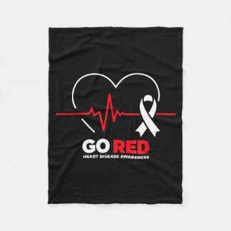 Go Red For Women American Chd Heart Disease Month  Fleece Deken