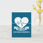 Go Red For Women American Chd Heart Disease Month  Kaart (Gele Bloem)