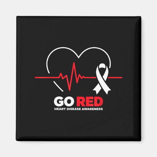 Go Red For Women American Chd Heart Disease Month Magneet (Voorkant)