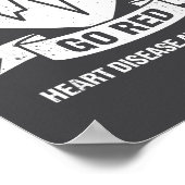 Go Red For Women American Chd Heart Disease Month  Poster (Hoek)