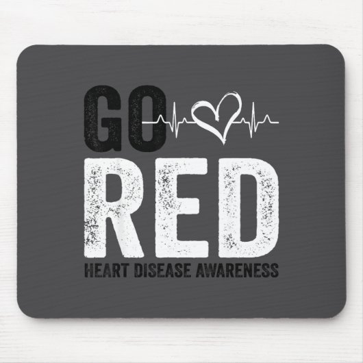 Go Red For Women American Heart Disease Month Awar Muismat (Voorkant)