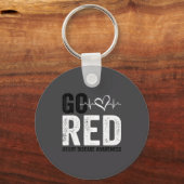Go Red For Women American Heart Disease Month Awar Sleutelhanger (Voorkant)