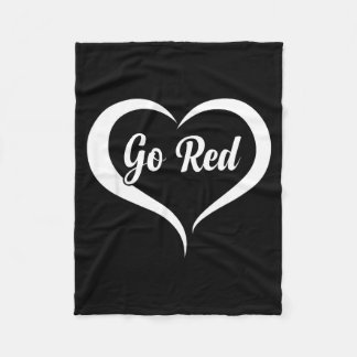 Go Red For Women Heart Disease Month Awareness  Fleece Deken