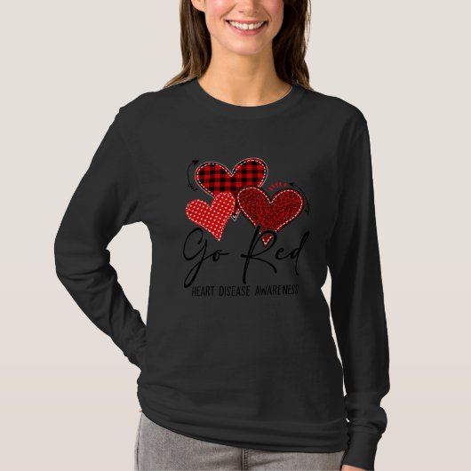 Go Red For Womens Heart Disease Awareness Month Le T-shirt (Voorkant)