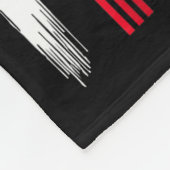 Go Red Heart Disease American Flag Heart Disease A Fleece Deken (Hoek)