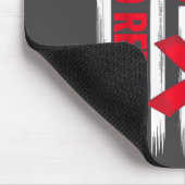 Go Red Heart Disease American Flag Heart Disease A Muismat (Hoek)