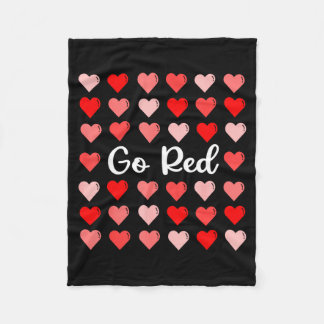 Go Red Heart Disease Awareness Month February  Fleece Deken