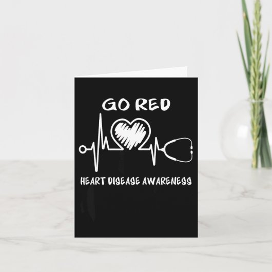 Go Red Heart Disease Awareness Month  Kaart (Voorkant)