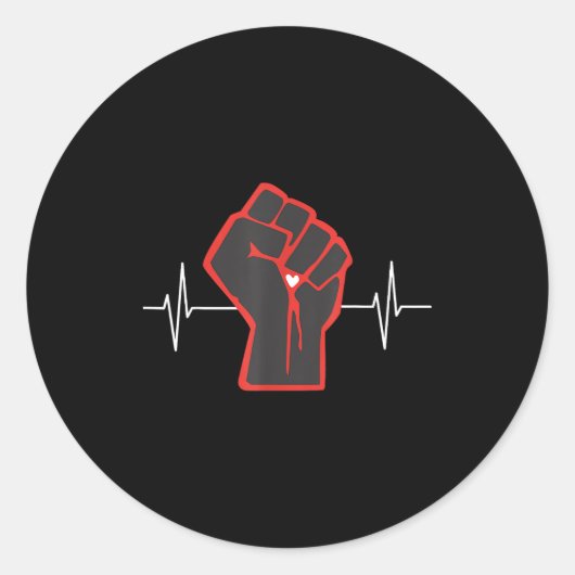 Go Red Heart Disease Awareness Month  Ronde Sticker (Voorkant)