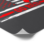 Go Red Heart Disease Suprt Flag - Heart Disease Aw Poster (Hoek)