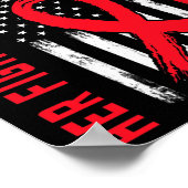 Go Red Her Fight Niece Heart Disease Awareness Us  Poster (Hoek)