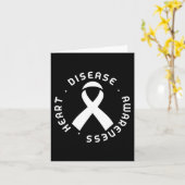 Go Red In February Heart Disease Awareness Health  Kaart (Gele Bloem)