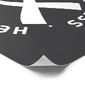 Go Red In February Heart Disease Awareness Health Poster (Hoek)