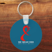 Go Red In February Heart Disease Awareness Health  Sleutelhanger (Voorkant)